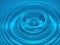 Concentric circles in blue wate