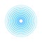 Concentric circles. Circles with a common centre. Vector illustration