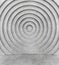 Concentric concrete wall and concrete floor