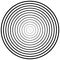 Concentric, radial circles pattern. Radiating, circular spiral, vortex lines. Rays, beams, signal burst design. Merging rippled