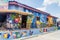 CONCEPCION DE ATACO, EL SALVADOR - APRIL 3, 2016: Colorfuly painted mural in Concepcion de Ataco villag