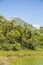 Concepcion Volcano view from the green lagoon, Ometepe Island