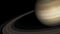 Concept 4-P1 View of the Realistic Planet Saturn from Space