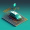 Concept of an autonomous car sensor system for the safety of driverless mode car control adaptive