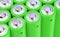 Concept background of green batteries