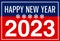 Concept banner 2023, happy new year