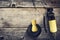 Concept Barber Shop. Set of hairdressing tools on a wooden background. Copy space Beauty.