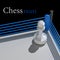 Concept. chess pawn on a boxing