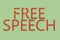Concept of china free speech censored on green background with chinese flag blended in text