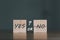 concept of choice yes or no on wooden cubic blocks. Business and lifestyle concept. Think With Yes Or No Choice, Business Choices