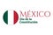 Concept of Constitution Day in Mexico with national flag and inscription Mexico, Constitution Day in Spanish. Template