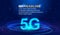 Concept and creative map of the rapid development of 5G communication technology