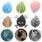 Concept dew icon for earth environmental