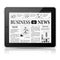 Concept - Digital News. Tablet PC with News