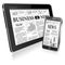 Concept - Digital News. Tablet PC with News