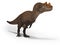 Concept dinosaur tyrannosaurus 3d rendering on white background with shadow