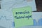 Concept of Emerging Technologies write on sticky notes isolated on Wooden Table