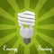 Concept energy saving lamp