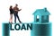 The concept of family taking mortgage loan for house