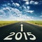 Concept - Forward to 2015 new year