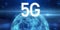 Concept of future technology 5G network, wireless systems and internet of things. Business, modern global connection