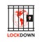 Concept of Global Lockdown. Globe and prison illustration. Flat style. Isolated on white background.