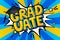 Concept of a graduating. Graduate word with graduation cap in pop art style