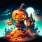 Concept Halloween Cute death halloween background