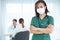 Concept health care, Nurses, mask, patients, hospital, Plague, Covid 19