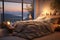 Concept of healthy sleep with a serene bedroom