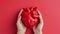 Concept on heart health theme graphic animation on solid background. Cardiology motion design
