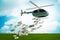 Concept of helicopter money in economic stimulation