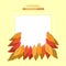 Concept and idea colorful maple leaf Autumn abstract. Vector Illustration eps.10