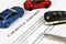 An concept Image of a car rental agreement