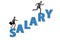 Concept of inequal salary between man and woman