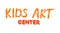 Concept Of Kids Creativity, Art And Crafts Center. Fashion Promotional Logo Of Children Development Center In Cartoon