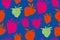 Concept laconic strawberries seamless pattern.