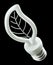 Concept: Leaf light bulb isolated