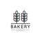 Concept Logo of Bakery, Mill, Bread Product, Store or Market, Isolated Symbols for Web and Mobile