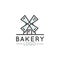 Concept Logo of Bakery, Mill, Bread Product, Store or Market, Isolated Symbols for Web and Mobile