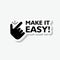 Concept make flicking fingers. Snap of the fingers sticker icon isolated on gray background