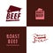 Concept meat restaurant logo