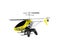 Concept modern helicopter on control panel yellow 3d render on w