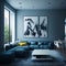 Concept of a Modern Living Room Interior Design Arrangement for Hotels, Apartments, Condominiums and Condotels