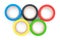 Concept multicolored insulating tapes as Olympic rings