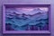 Concept Nature Photography, Minimalist Purple Hues of Serenity Minimalist Mountain Majesty