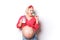 Concept of nutrition during pregnancy, junk food is not admissible