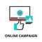 Concept of online campaign