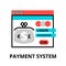 Concept of payment system icon