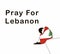 Concept of praying, mourn, humanity and peace.Pray for lebanon concept